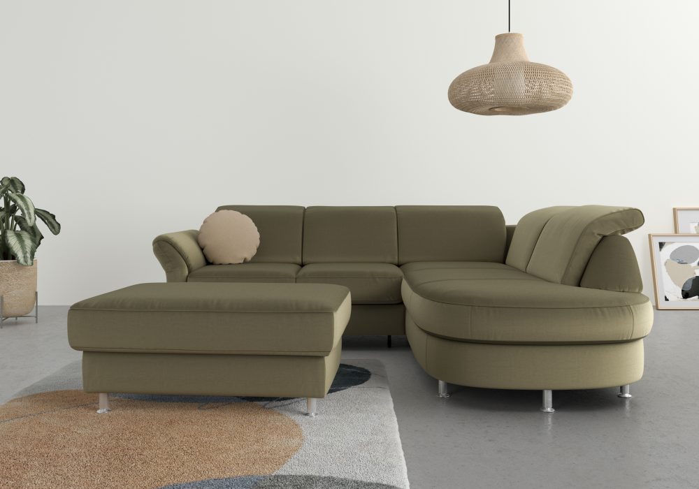 sit&more Ecksofa, wahlweise mit Bettfunktion, Bettkasten und Kopf- und Armteilverstellung