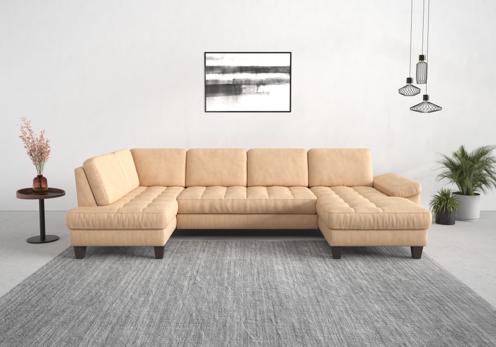 sit&more Wohnlandschaft, wahlweise mit Bettfunktion, Bettkasten, Sitztiefenverstellung