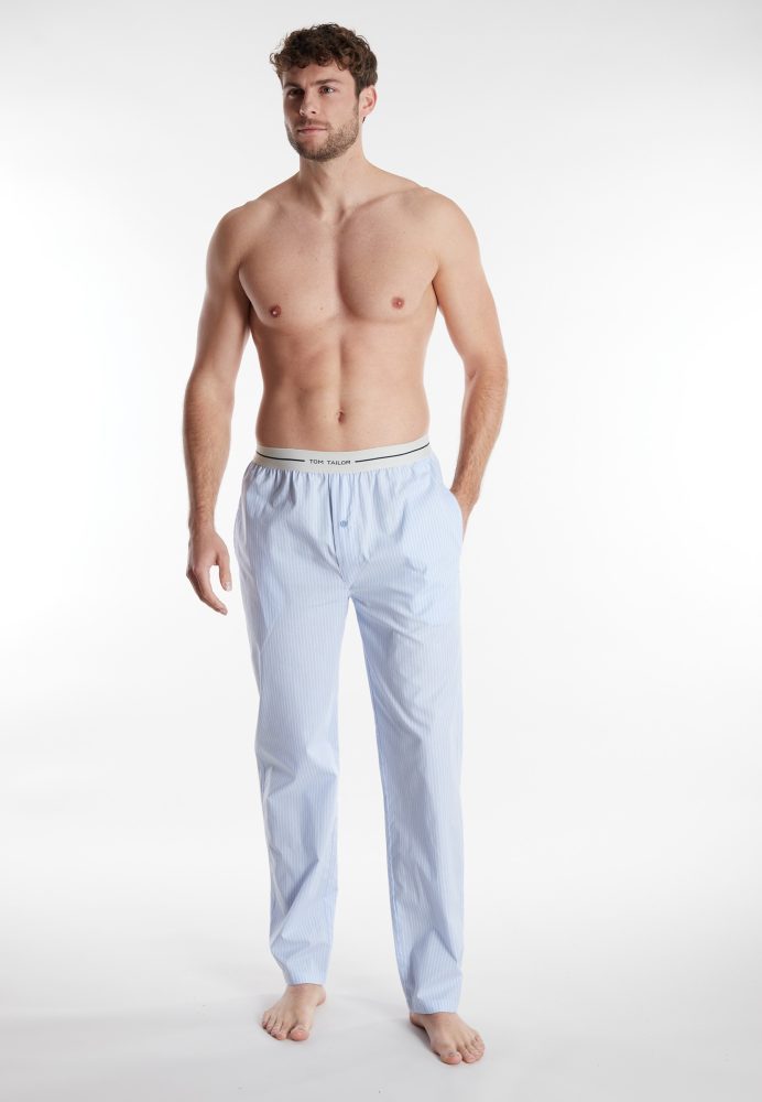TOM TAILOR Pyjamahose »Dakota« Logobund, Seitentaschen, locker, bequem, atmungsaktiv, elastisch