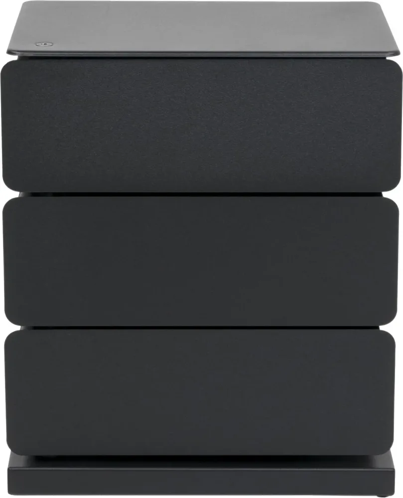 Spinder Design Kommode Hesta Schwarz Stahl 37 cm 26 cm - Kommode