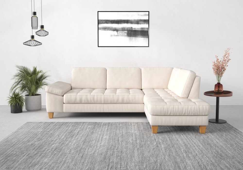 sit&more Ecksofa, mit Ottomane, mit oder ohne Bettfunktion, Bettkasten, Verstellung