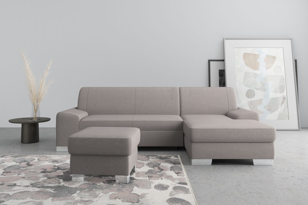 DOMO collection Ecksofa »Anzio«, wahlweise mit Bettfunktion und Federkern