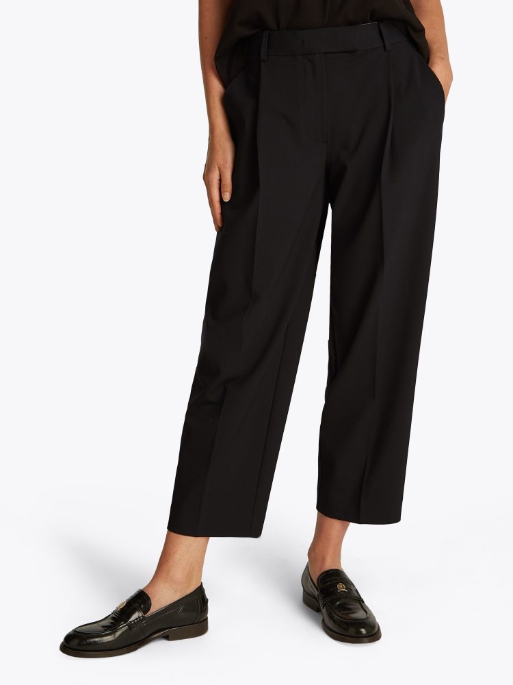 Tommy Hilfiger Webhose »Low Normal Waist Bi-Stretch«, Gürtelschlaufe, elastisch, pflegeleicht bügelfrei, Business casual