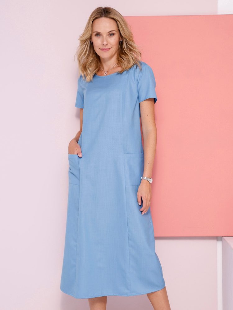 Classic Basics A-Linien-Kleid »Kleid« aufgesetzte Taschen
