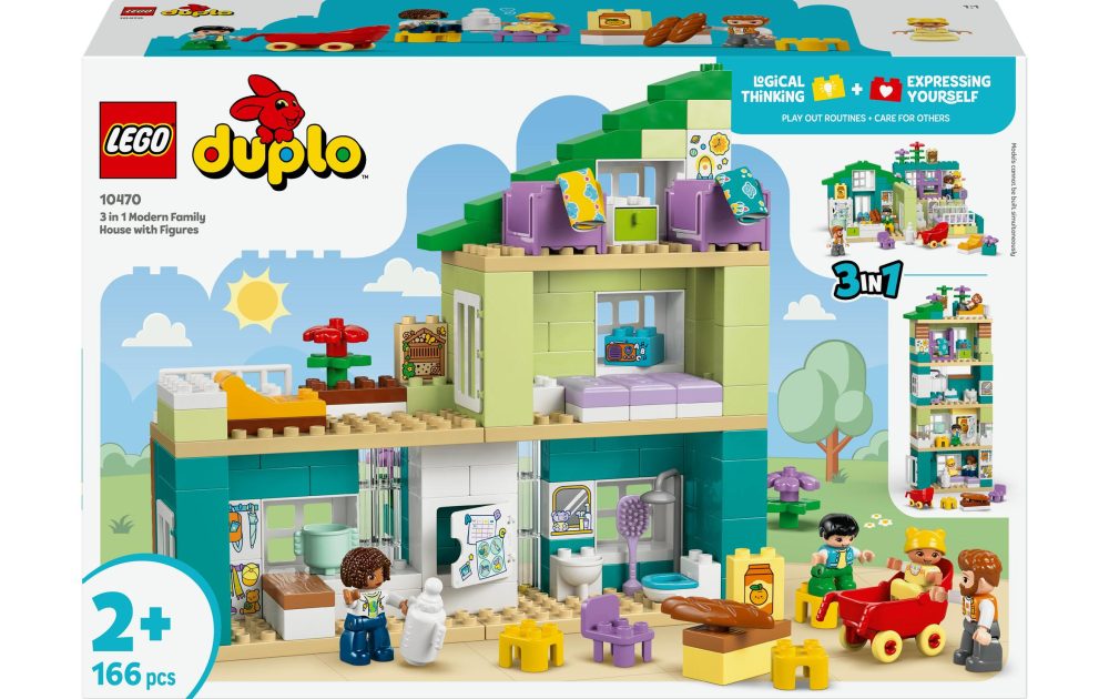 LEGO® - 10470 Modernes Familienhaus mit Figuren ? 3-in-1-Set, Multicolor