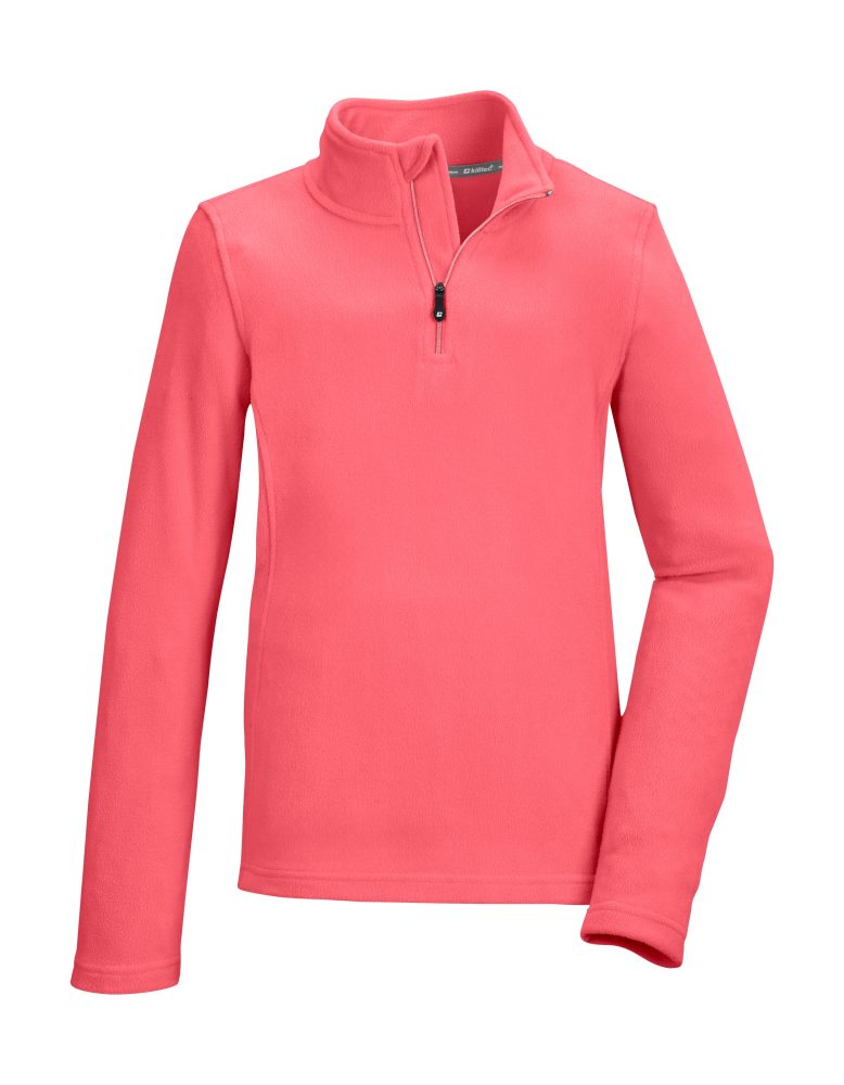 Killtec Fleeceshirt »KSW 247 GRLS FLC SHRT«, Fleeceshirt mit Stehkragen, Kinnschutz und hohem Tragekomfort