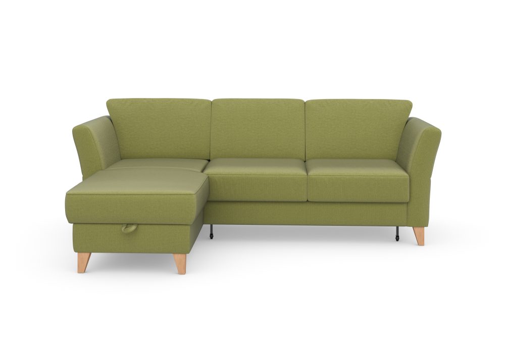 sit&more Ecksofa »Visby«, Wahlweise mit Bettfunktion und Bettkasten, frei im Raum stellbar, mit Federkern, auch erhältlich in dem besonders leicht mit Wasser zu reinigendem 