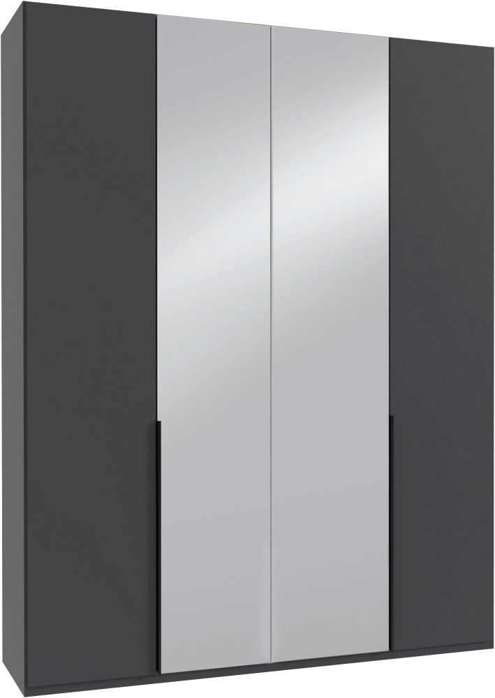Wimex Kleiderschrank »Mugano,in 8 Breiten,3 Höhen,2 Tiefen, viele Farben, Made in Germany«, (in Basic oder Premium Ausstattung mit 2 weiteren Einlegeböden), mit langen oder kurzen Griffen aus Metall, mit oder ohne Spiegel