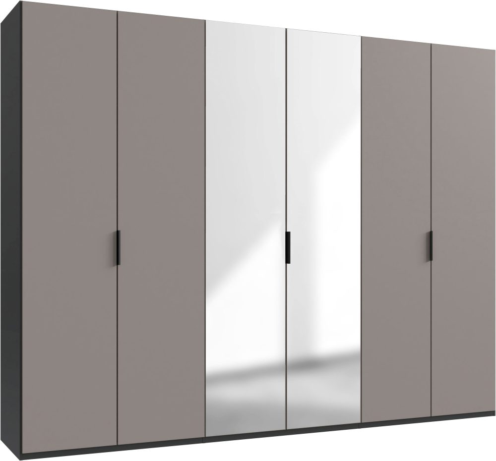Wimex Kleiderschrank »Oxford by fresh to go, in 3 Breiten, Made in Germany«, (wahlweise mit oder ohne Spiegel), mit hochwertigen Falttüren für den perfekten Überblick
