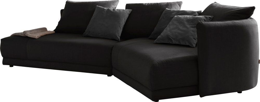 designwerk Ecksofa »New York«, mit moderner Rundung im Korpus