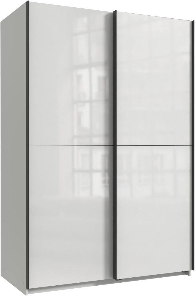 Wimex Kleiderschrank »Mugano, B/T/H 135 oder 180/65/198cm, Made in Germany«, (wähle Deine Ausstattung: Basic oder Premium!), 2 Schwebetüren mit oder ohne Spiegel, Metallgriffe