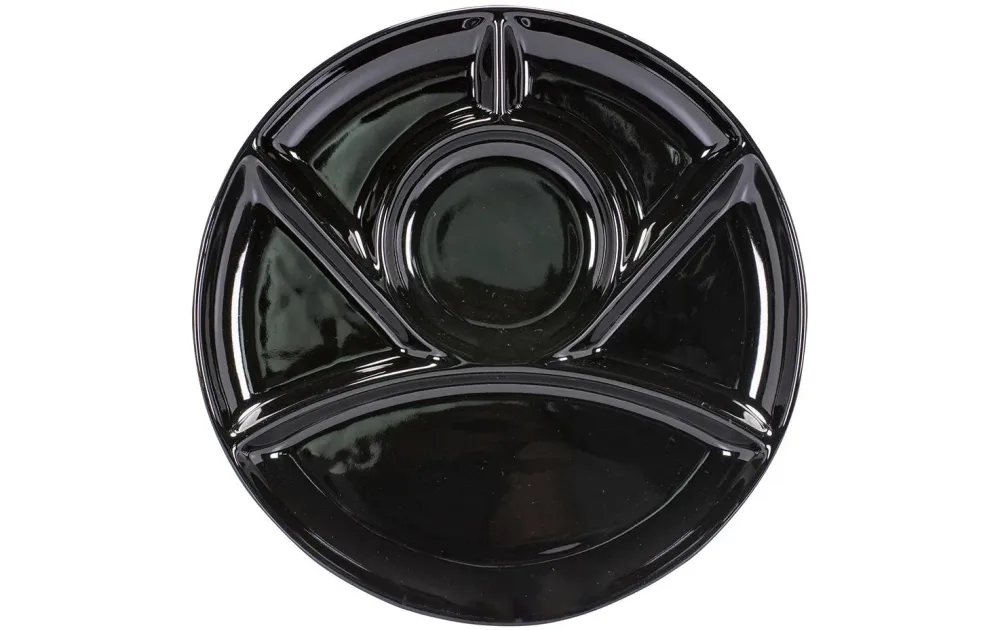 Kadastar - Fleischfondue-Teller, 26cm, Black