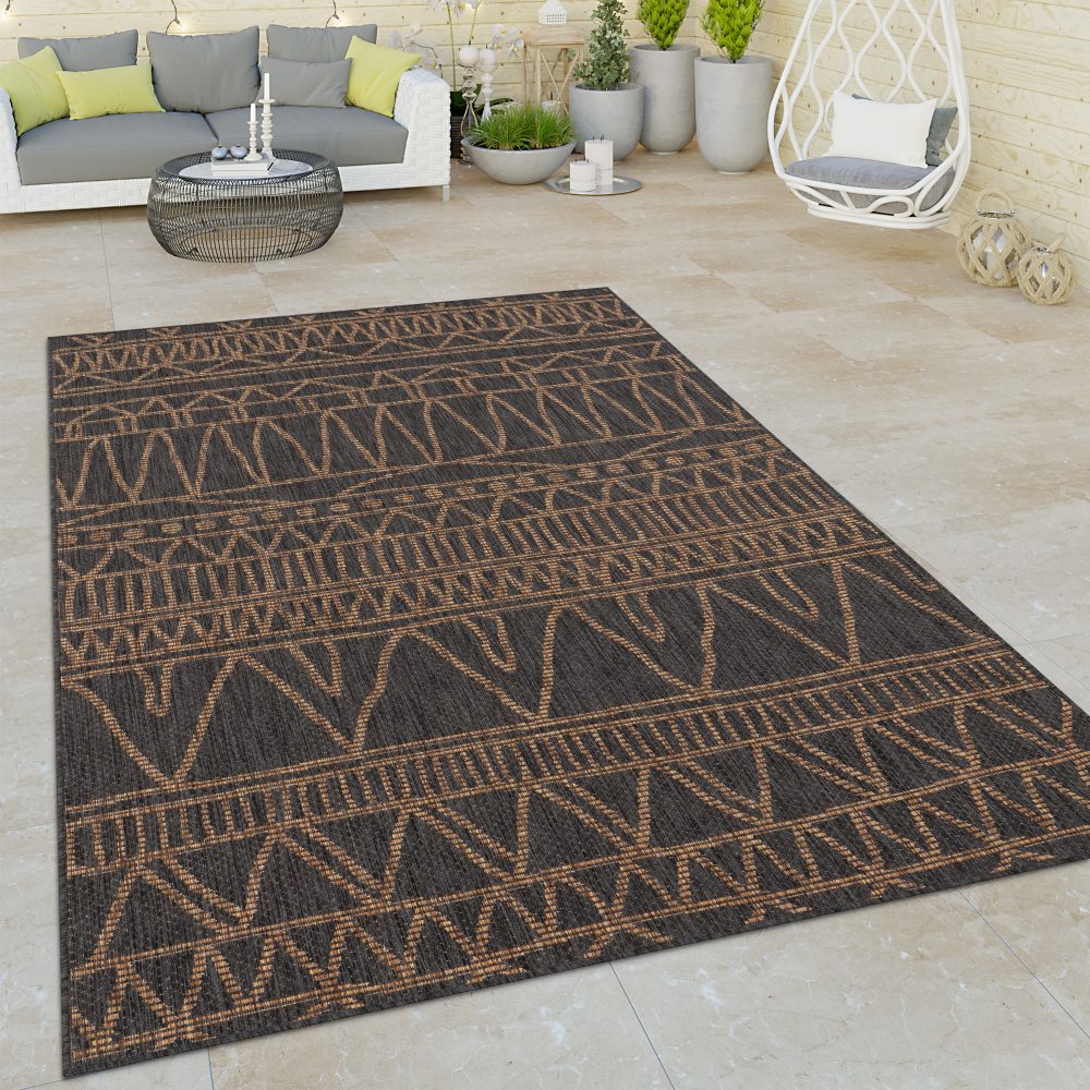 Paco Home Teppich »Illusion 321«, rechteckig, Flachgewebe, modernes Design, In- und Outdoor geeignet, UV-beständig