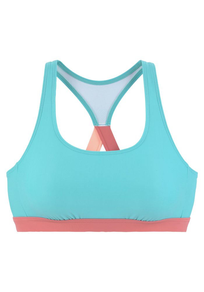LASCANA ACTIVE Bustier-Bikini-Top »Janni«, mit kontrastfarbenen Details
