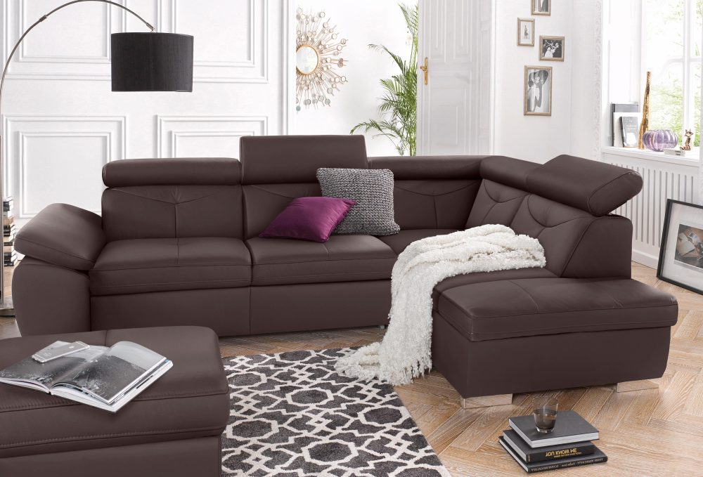 exxpo - sofa fashion Ecksofa, wahlweise mit Bettfunktion und Bettklasten