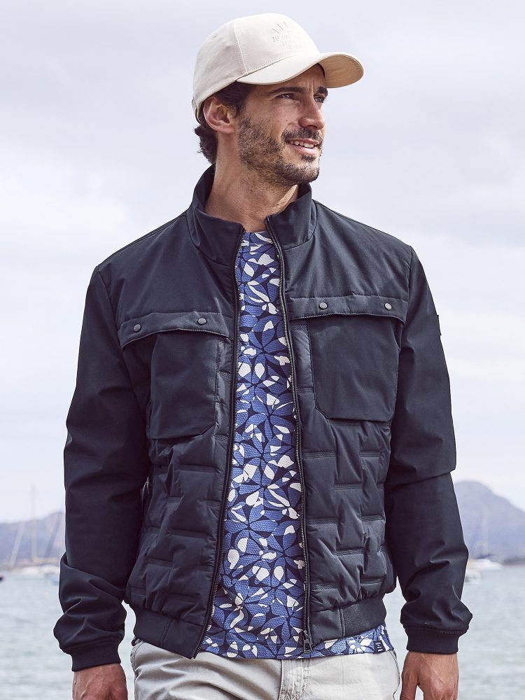 LERROS Steppjacke »LERROS Sportiver Blouson, gesteppt«, ohne Kapuze, Wasser- und windabweisend, atmungsaktiv