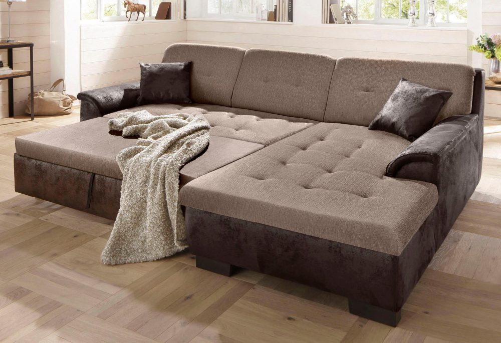 Home affaire Ecksofa »Bergen«, wahlweise mit Bettfunktion