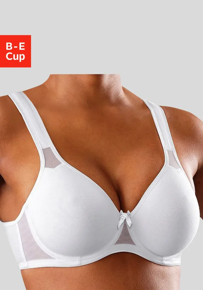 petite fleur T-Shirt-BH mit Bügel, aus weicher Baumwollqualität – auch ideal für grosse Grössen