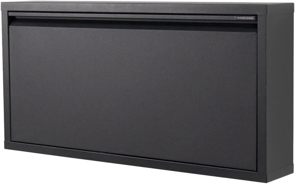 Schuhschrank Aldo Schwarz Stahl 75 cm 37.5 cm - Schuhschrank