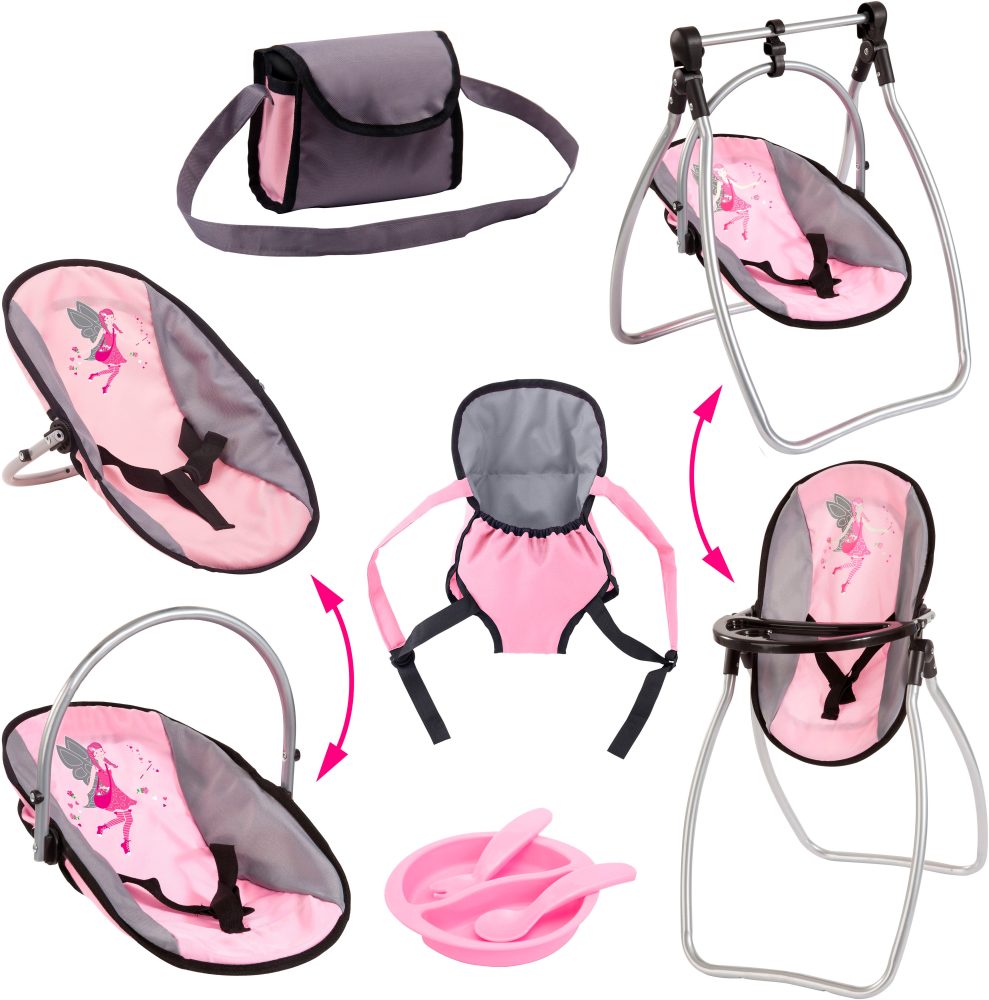 bayer Design Zubehör-Set rosa/grau 7720800