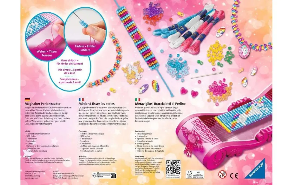 Ravensburger Bastelset Magischer Perlenzauber Einhorn