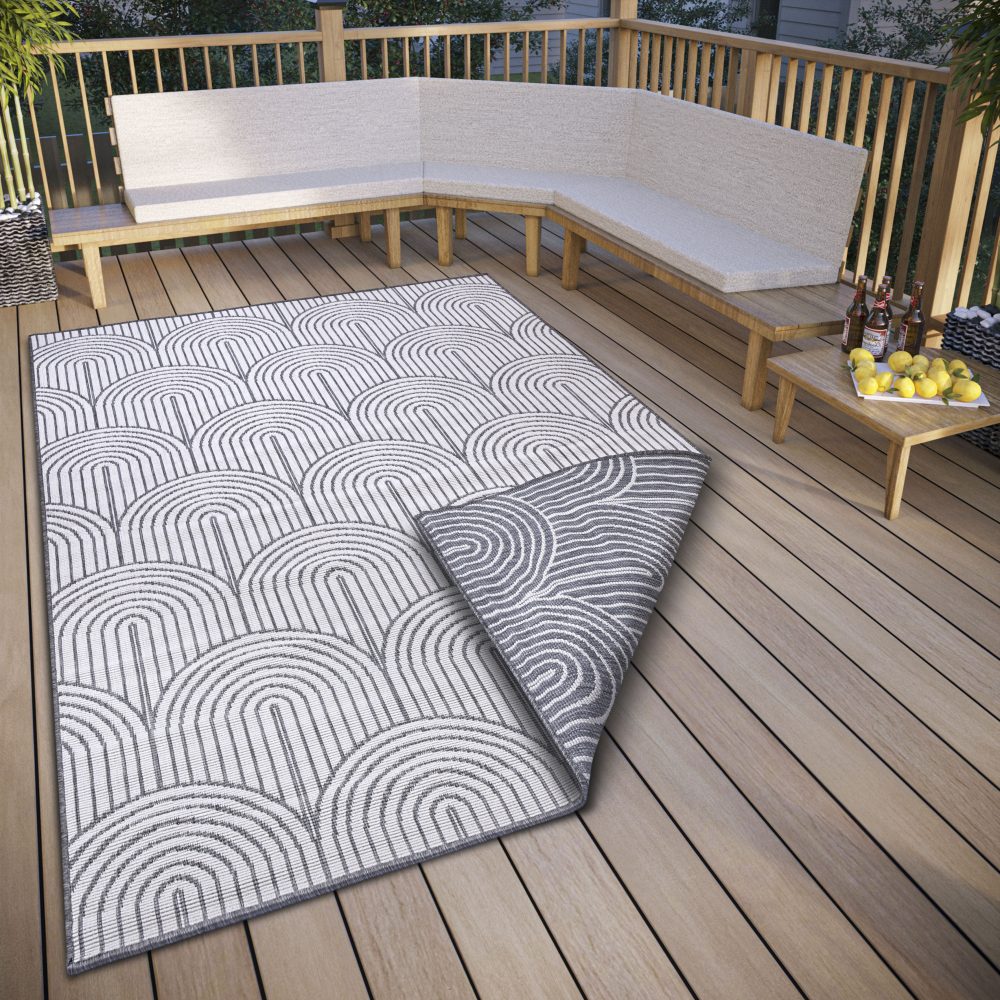 HANSE Home Teppich »Pangli, Wendeteppich«, rechteckig, In und Outdoor, Flachgewebe, wendbar, wetterfest, pflegeleicht, robust