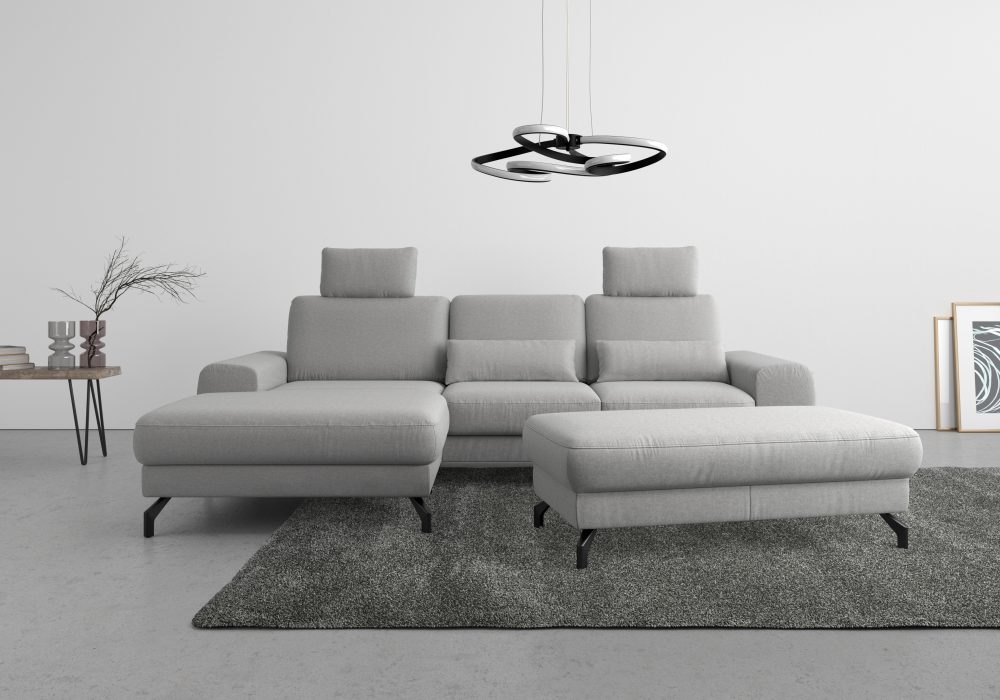 sit&more Ecksofa »Cinturo«, inklusive Sitztiefenverstellung und Federkern