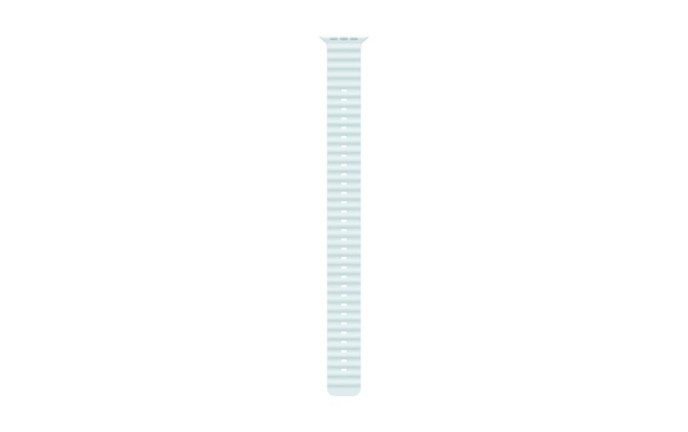 Apple 49mm Ice Blue Ocean Band Extension Natural Titanium Finish