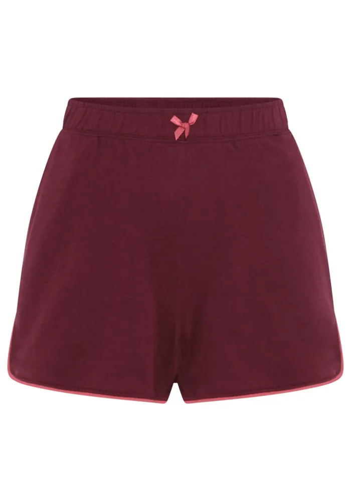 LASCANA Pyjamashorts mit Kontrastpaspel am Saum