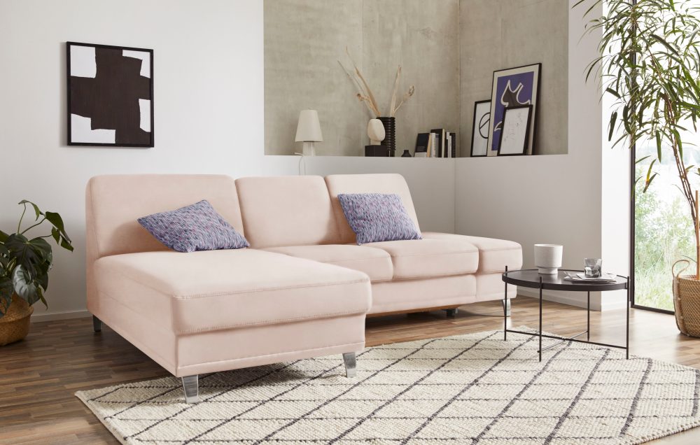 sit&more Ecksofa »Clio V«, wahlweise mit Bettfunktion oder Vorziehsitz und Bettkasten, Inklusive Federkern