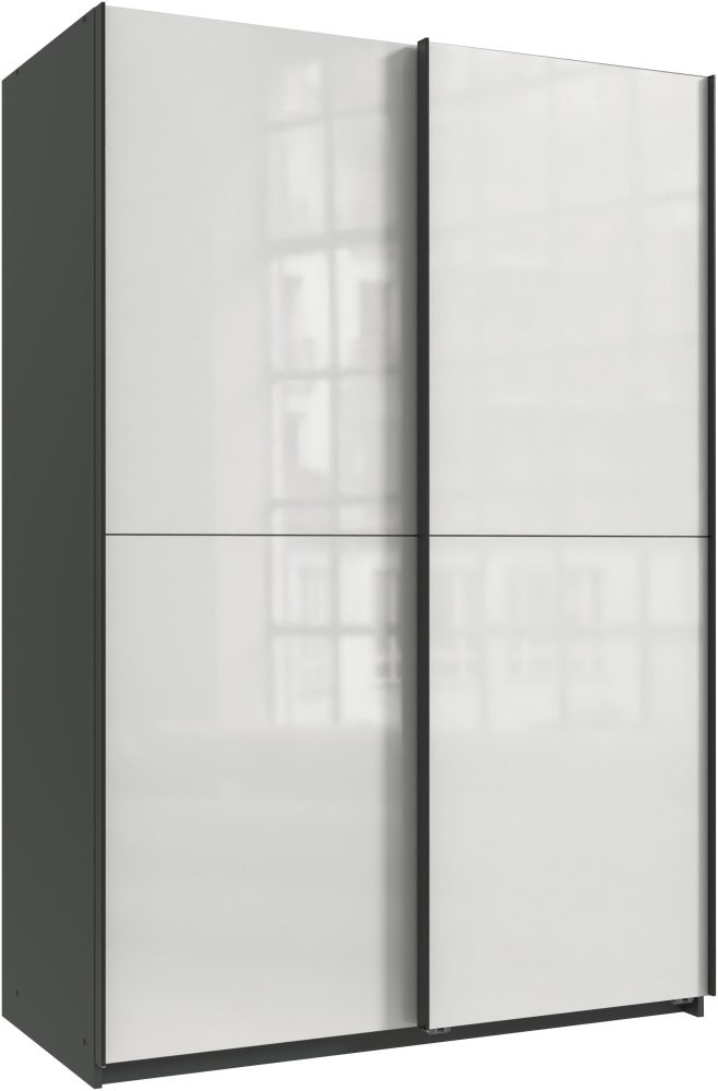Wimex Kleiderschrank »Mugano, B/T/H 135 oder 180/65/198cm, Made in Germany«, (wähle Deine Ausstattung: Basic oder Premium!), 2 Schwebetüren mit oder ohne Spiegel, Metallgriffe