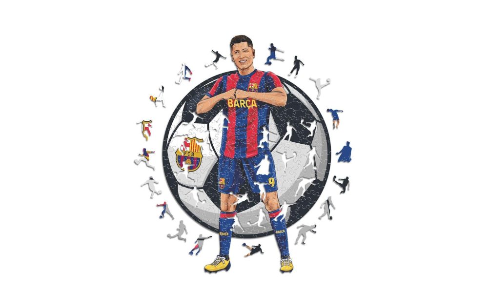 nicht definiert Puzzle »Iconic FC Barcelona ? Robert Lewandowski«, Holzart: Birke (Herkunftsland: China)