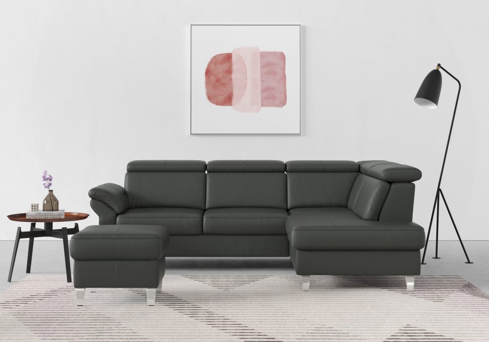 sit&more Ecksofa, inklusive Kopfteilverstellung und Federkern