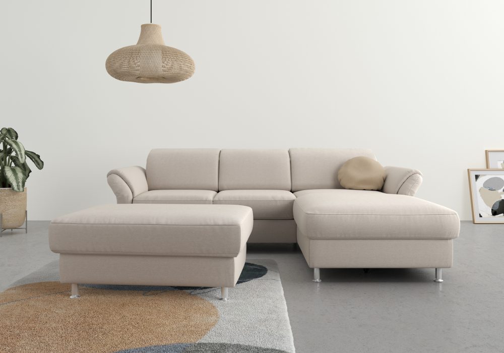 sit&more Ecksofa, wahlweise mit Bettfunktion, Bettkasten und Kopf- und Armteilverstellung