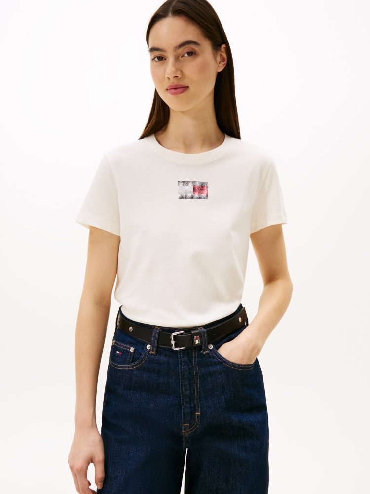 Tommy Jeans Kurzarmshirt »TJW REG PARTY FLAG TEE EXT«