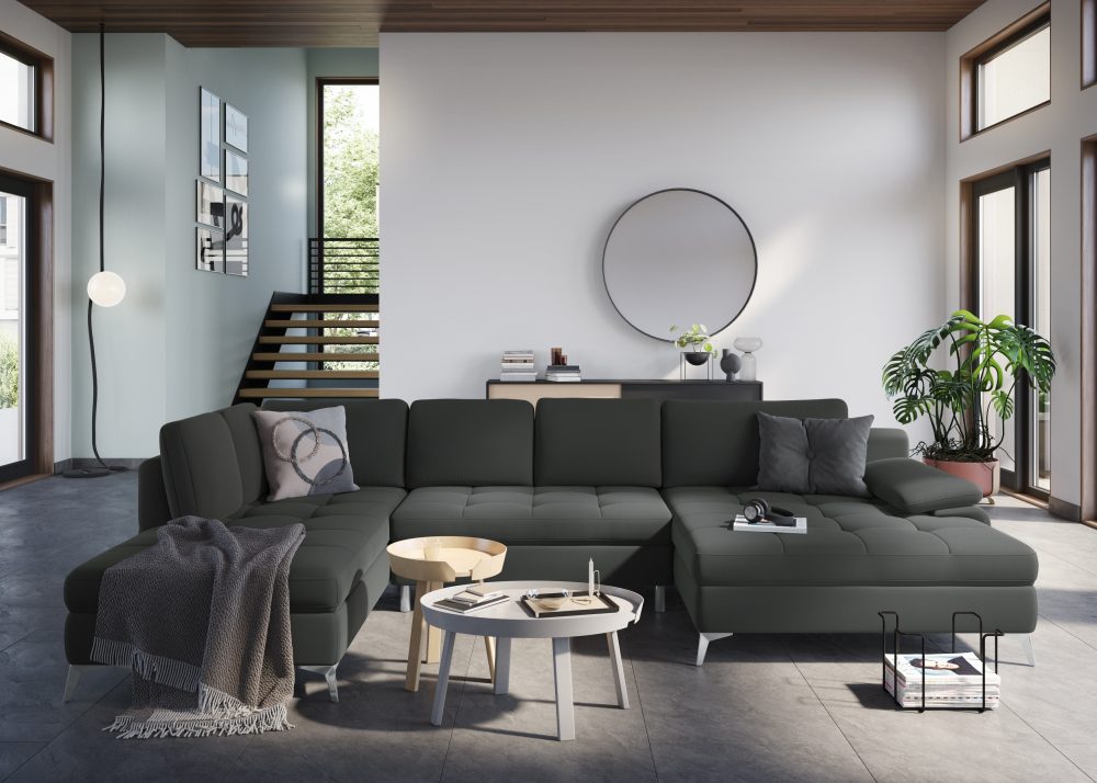 sit&more Wohnlandschaft, mit Mega-Recamiere, wahlweise mit Bettfunktion und Bettkasten