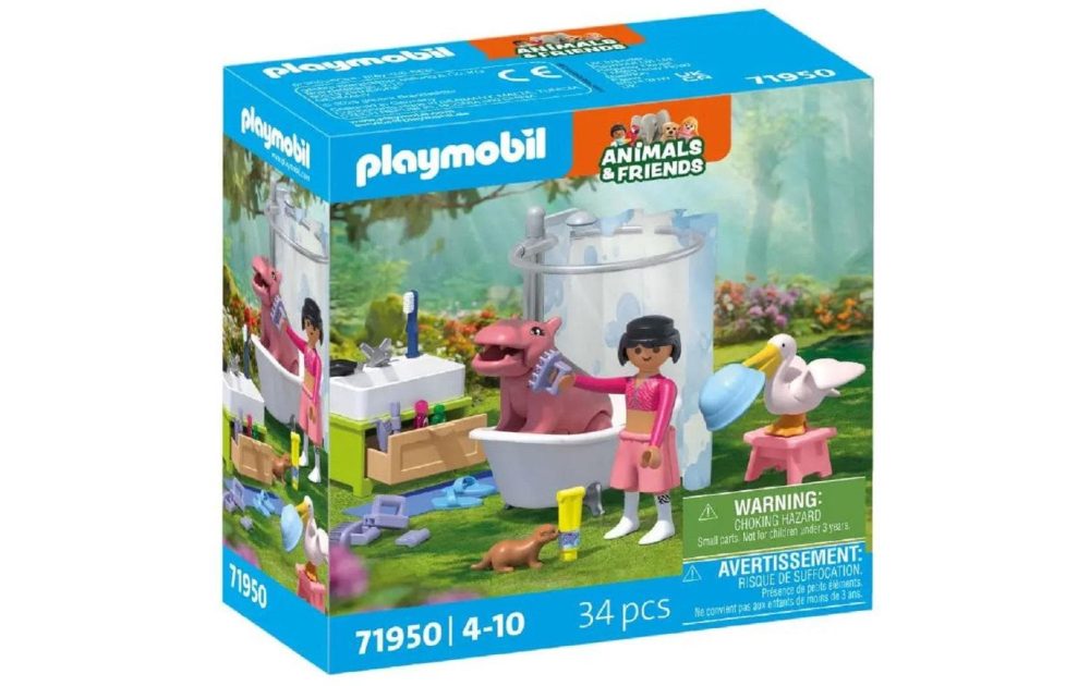 Playmobil® Konstruktions-Spielset »Animals & Friends Tierischer Badespass 71950«