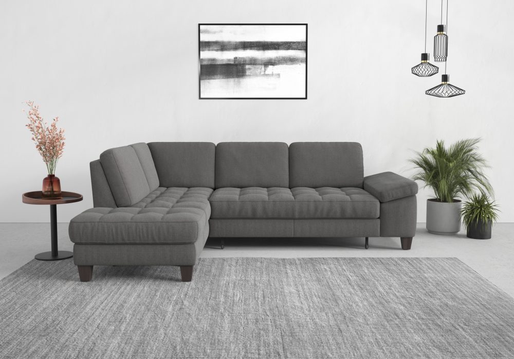 sit&more Ecksofa, mit Ottomane, mit oder ohne Bettfunktion, Bettkasten, Verstellung