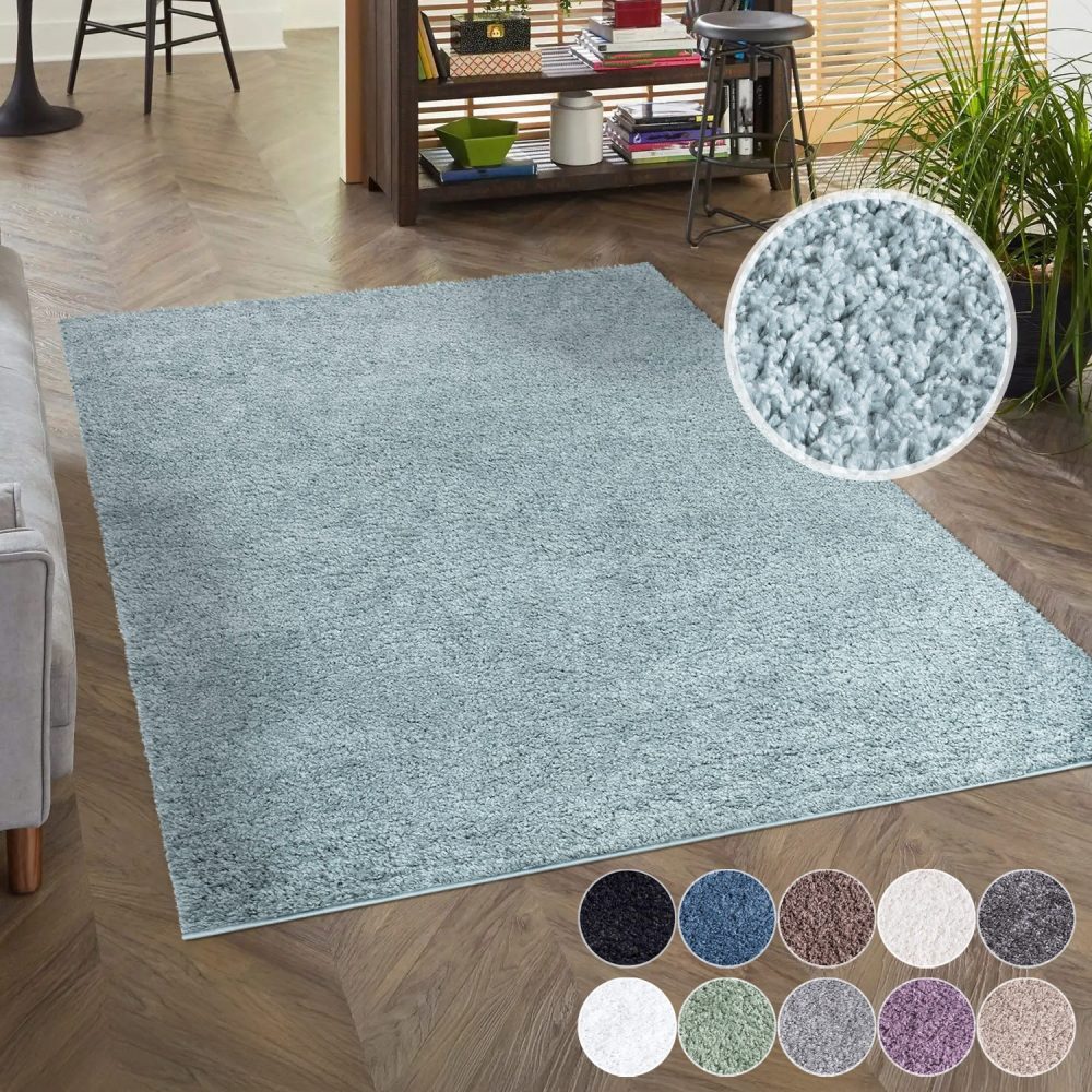 Carpet City Hochflor-Teppich »City Shaggy«, rechteckig, 30 mm Höhe, Teppich Einfarbig Uni, besonders flauschig-weich, ideal für Wohnzimmer & Schlafzimmer