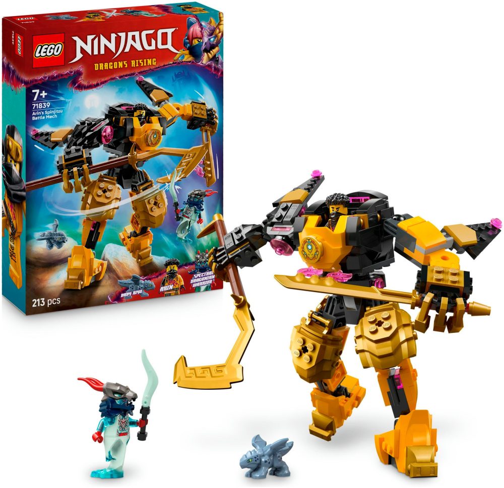 LEGO® Spielbausteine »Ninjago Arins Spinjitzumech 71839«, (213 St.)