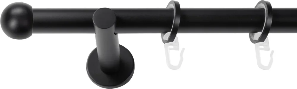 SN DECO GROUP Gardinenstange Ø 19 mm 1 läufig-läufig Fixmass;kürzbar