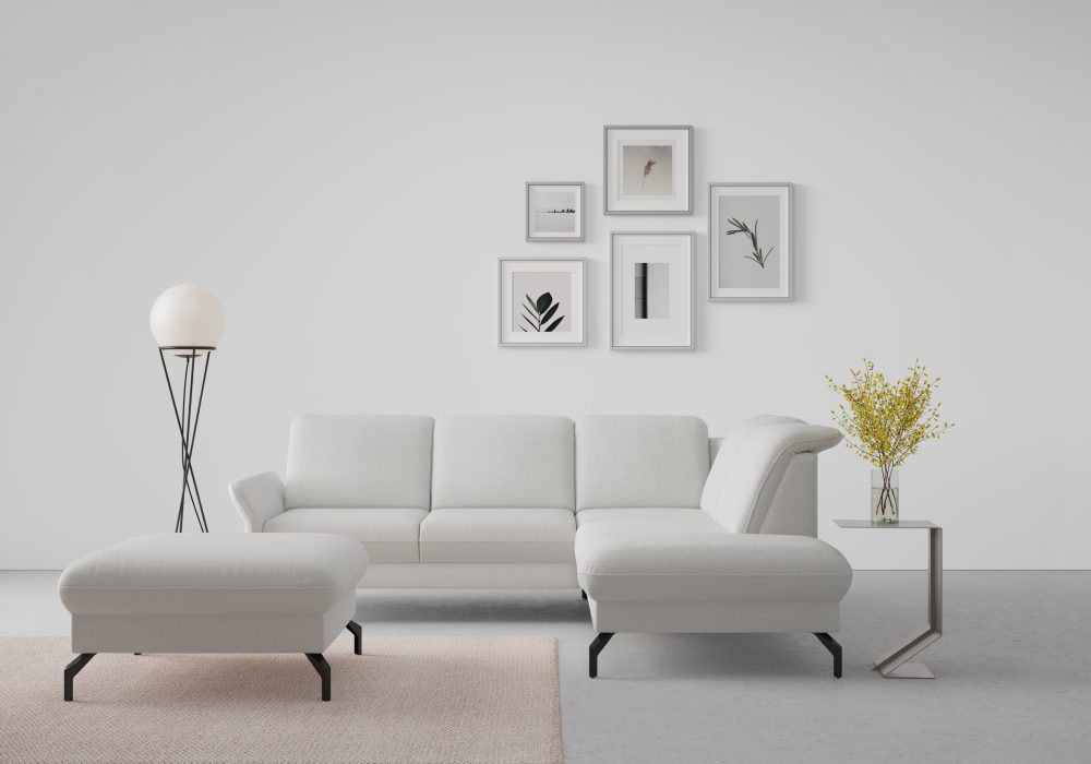 sit&more Ecksofa »Fashion«, wahlweise mit Kopfteilverstellung und Vorziehsitz, motorisch