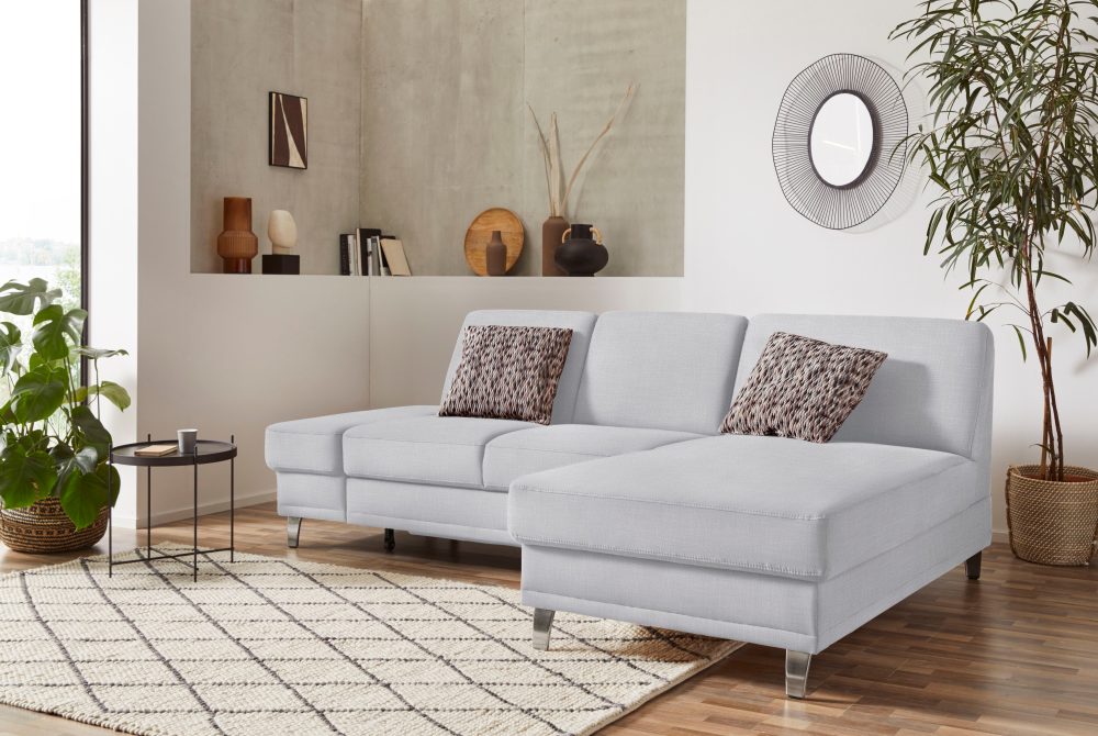 sit&more Ecksofa »Clio V«, wahlweise mit Bettfunktion oder Vorziehsitz und Bettkasten, Inklusive Federkern