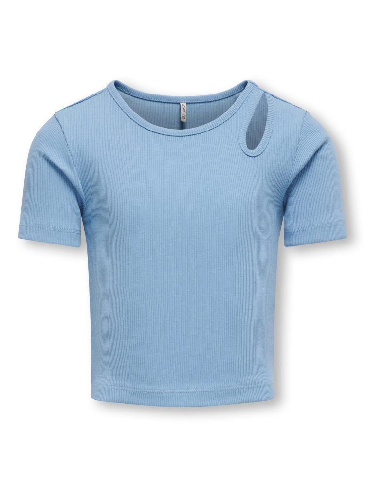 KIDS ONLY Kurzarmshirt »KOGNESSA S/S CUT OUT TOP BOX JRS NOOS«