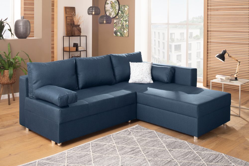 Home affaire Ecksofa »Sassari-Italia«, mit Bettfunktion und Bettkasten, Federkern-Polsterung