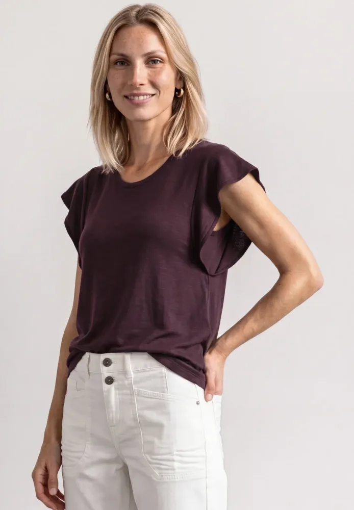 Shirt mit kurzen Volant