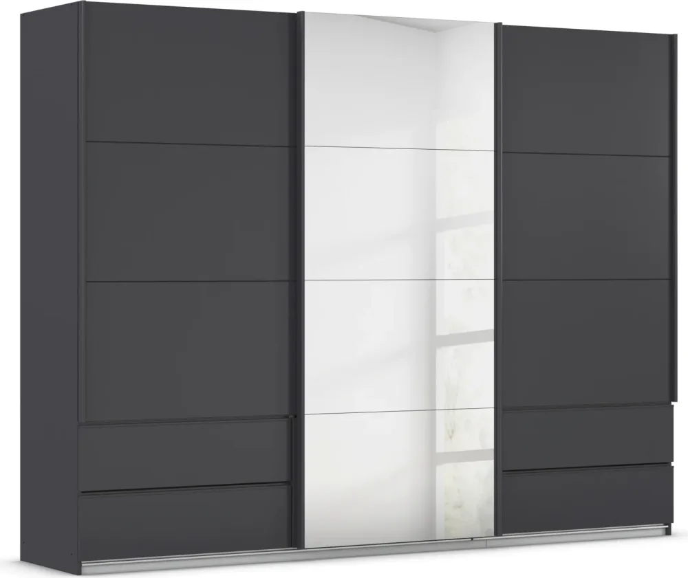Schwebetürenschrank Elara In Grau 271/210/62 cm Grau 