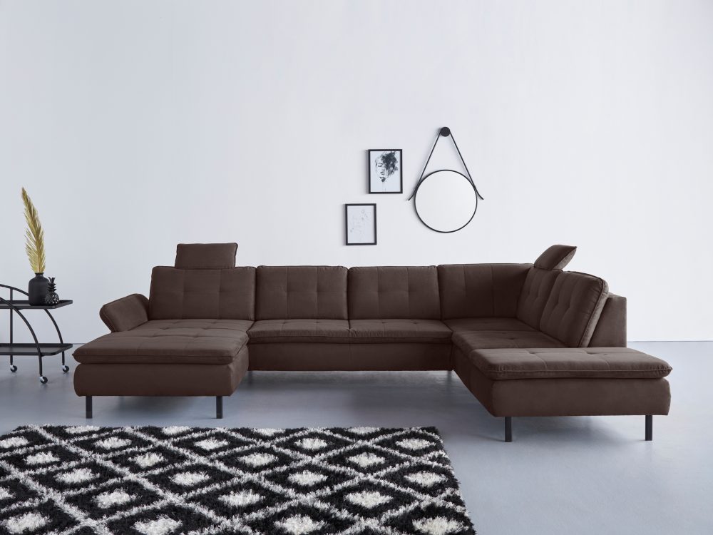 INOSIGN Wohnlandschaft »Birkholm«, incl. Armlehnverstellung, auch in Easy Clean Bezug - mit Wasser zu reinigen