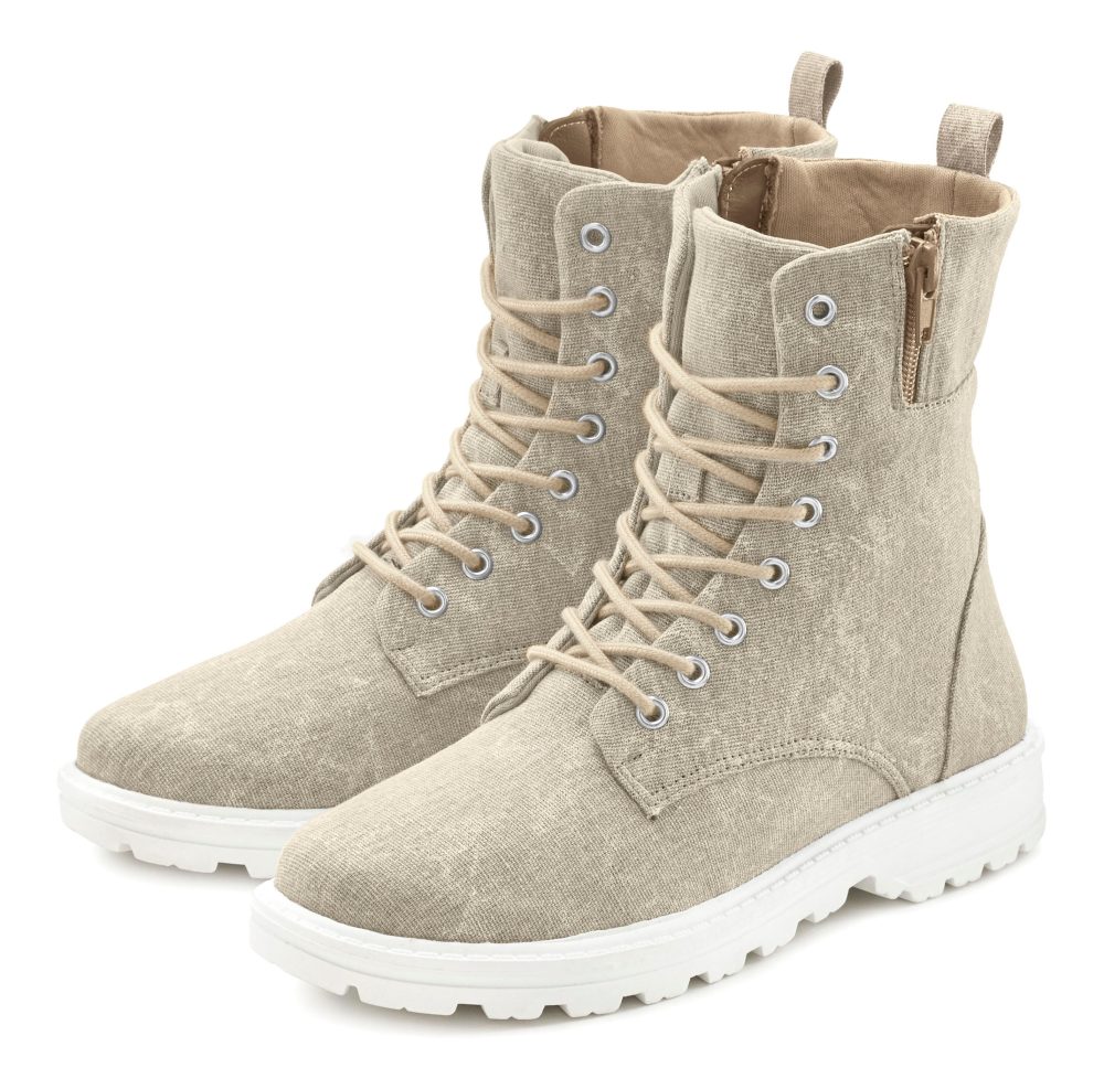 LASCANA Stiefelette, Boots zum Schnüren in modischer Optik im Combat Look
