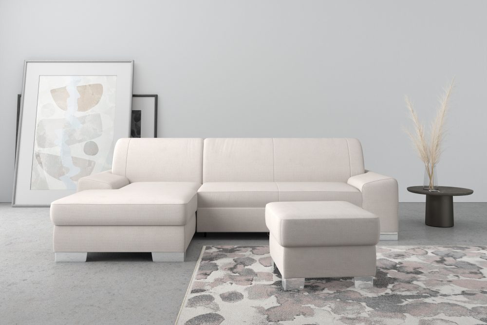 DOMO collection Ecksofa »Anzio«, wahlweise mit Bettfunktion und Federkern